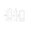 Sliding door handle JNF IN.16.402 Stainless steel