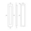 Sliding Door Handle JNF IN.16.416.RAW Matt Copper