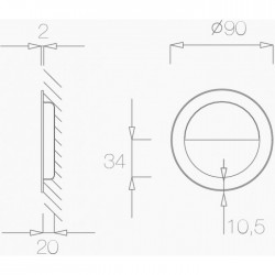 Bīdāmo durvju sistēmas rokturis TUPAI 1697 16 Stainless Steel