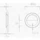 Sliding door system handle TUPAI 1697 16 Stainless Steel