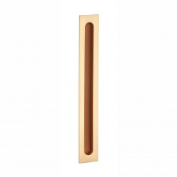 Bīdāmo durvju rokturis APRILE AS HD 239 Su Ādas ielaidums Matte Gold