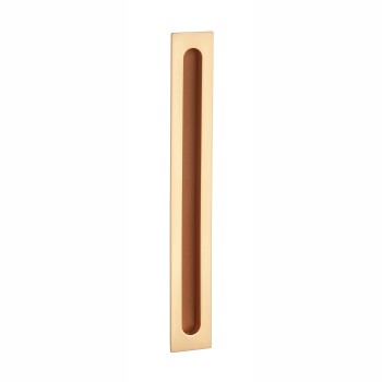 Bīdāmo durvju rokturis APRILE AS HD 239 Su Ādas ielaidums Matte Gold