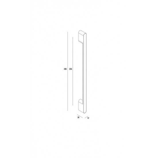 Sliding Door Handle PAMAR 2549 Z Black