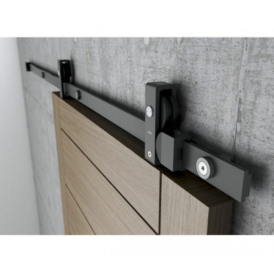 CHARRIOT Bīdāmo durvju sistēma  Black līdz 60 kg / 1150 mm