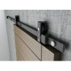 CHARRIOT Bīdāmo durvju sistēma  Black līdz 60 kg / 1150 mm