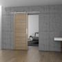 CHARRIOT Sliding Door System Stainless Steel up to 60 kg / 1150 mm
