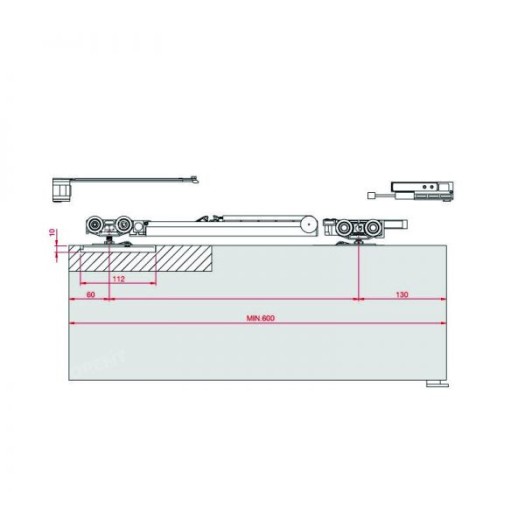 FLUID ECLETTICA С 2 направлениями „Soft Close” iki 120 kg