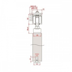 FLUID CLASSIC Ar 1 virzienu "Soft Close" līdz 80 kg