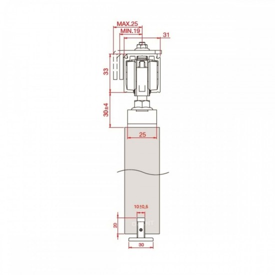 FLUID CLASSIC Ar 1 virzienu "Soft Close" līdz 80 kg