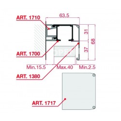Apdare 1380 Black Aluminium