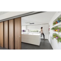 SAHECO teleskopiskā sistēma 2 durvīm ar 2 SOFT CLOSE bremzēm līdz 90 kg
