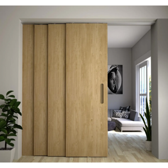 SAHECO Телескопическая система для 2 дверей с 2 тормозами SOFT CLOSE до 90 кг