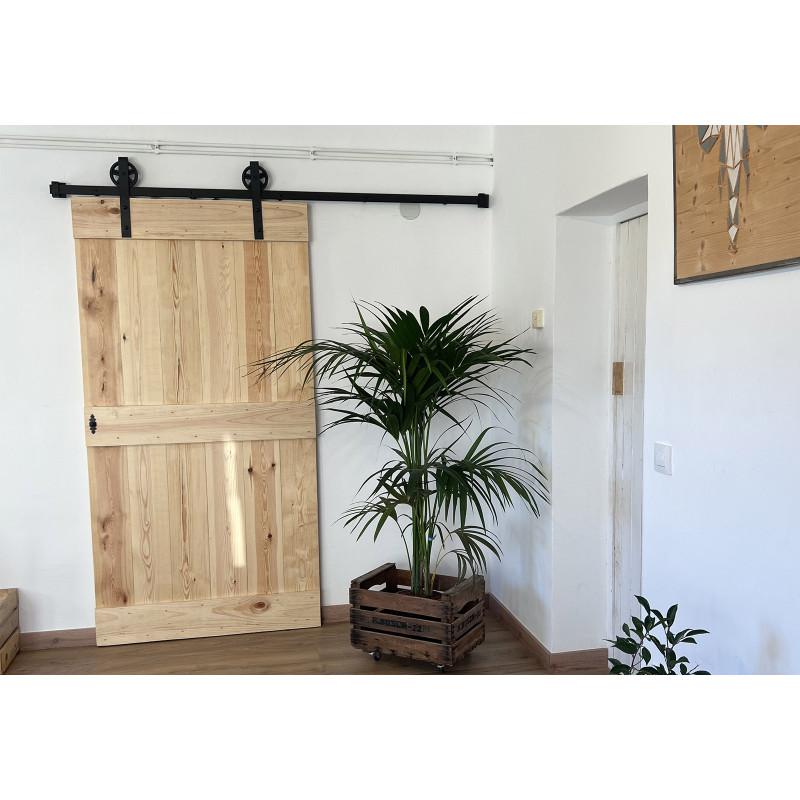 SAHECO RUSTICO 2MT ar 2"SOFT CLOSE" bīdāmo durvju sistēmu līdz 80 kg