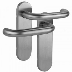 Rokturis ar glazētu plāksnīti VDS OLARIX SHORT 72 Stainless steel