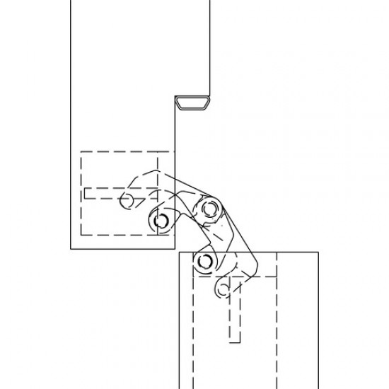 Петля скрытая ANSELMI AN 108 3D SC45