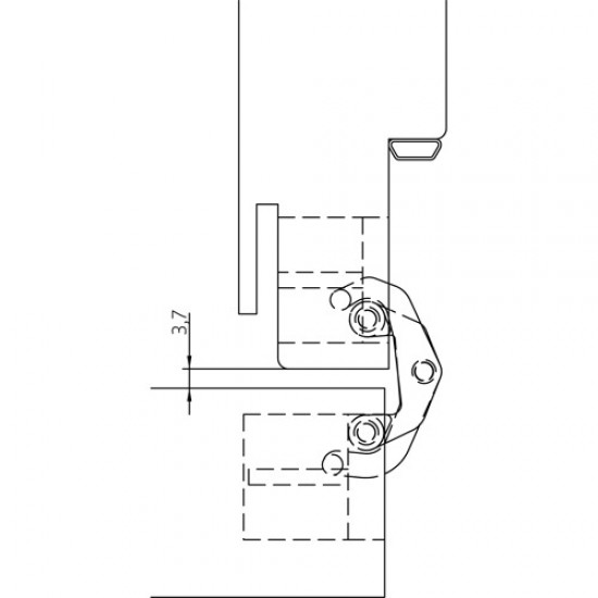 Slēptās eņģes ANSELMI AN 150 3D (521) White (40 kg/2 gab.)