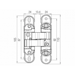 Paslėptas Vyris K1060 White (60kg/2vnt)