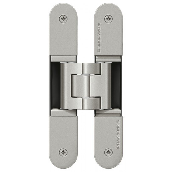 Slēptās eņģes TECTUS TE 240 3D Matt Nickel (60 kg / 2 vnt)