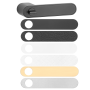 Handle APRILE GUAVA with integrated lock — black
