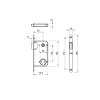 Magnetic door lock TUPAI 2868 PZ 36 — matt nickel