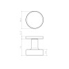 Handle APRILE RUTA AT R7SE — polished brass