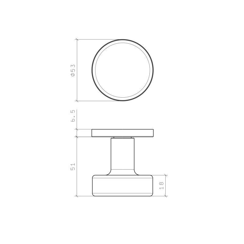 Handle APRILE RUTA AT R7SE — polished brass