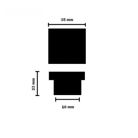 Furniture handle CL2036 — black