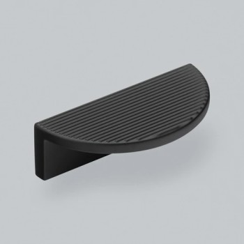 Furniture handle ECLIPSE (ribbed) — black