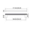 Furniture handle LARA 393 — black
