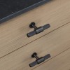 Mēbeļu rokturis T-BAR BUSTER + PUNCH CROSS — tumša bronza