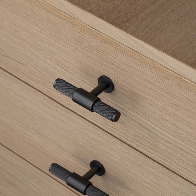 Mēbeļu rokturis T-BAR BUSTER + PUNCH CROSS — tumša bronza