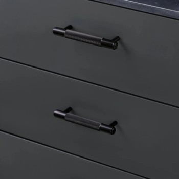 Furniture handle BUSTER + PUNCH CROSS — black