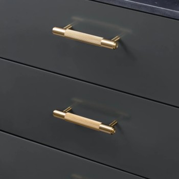 Furniture handle BUSTER + PUNCH CROSS — matt brass