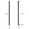 Cabinet handle BUSTER + PUNCH CROSS — stainless steel