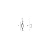 Magnetic lock with plate JNF IN.20.153 — stainless steel