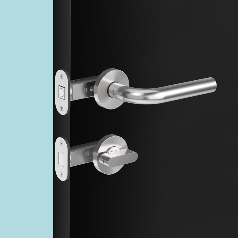 Magnetic lock with plate JNF IN.20.153 — stainless steel