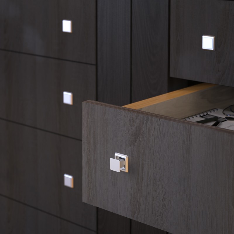Knob PUSH JNF Q IN.22.190 — grey
