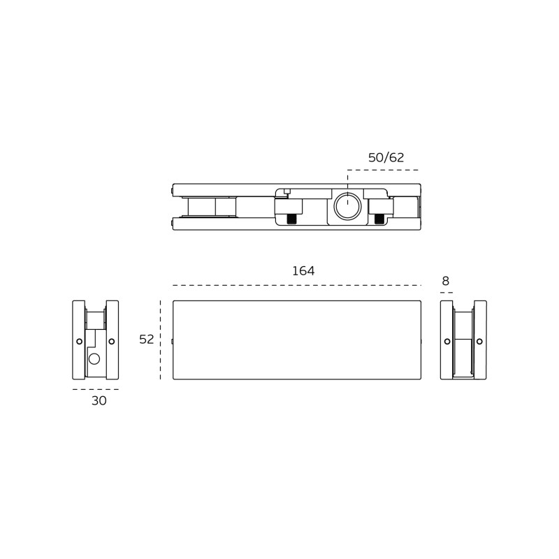 Upper bracket JNF IN.81.110 — stainless steel