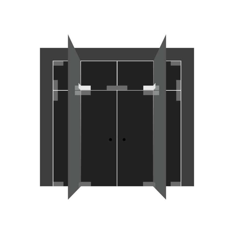 Side bracket with Pivot axis JNF IN.81.115.1 — stainless steel