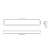 Towel holder IN.41.141.16 — stainless steel