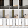 JNF F900 aluminum skirting profile + aluminum skirting without LED / with LED lighting option