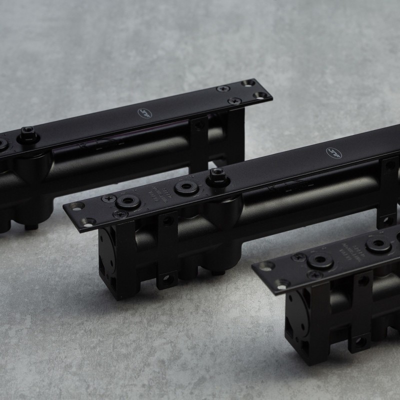 Concealed / milled door closer JNF ML.21.801 black up to 100 kg