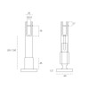 Adjustable leg JNF SM.017 — stainless steel