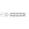 Rimless sliding door cassette ERMETIKA ABSOLUTE EVOKIT (125 mm / 2 GK)