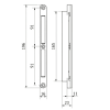 M&T MAGNETIC BLOCK adjustable sash part — black