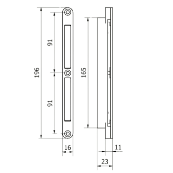 M&T MAGNETIC BLOCK regulējama vērtnes daļa — balta