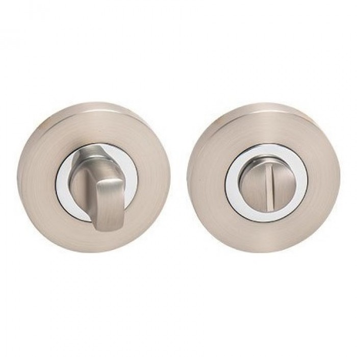 WC thumbturn MP R — matt nickel / chrome