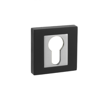 Escutcheons MP Q PZ — black / chrome