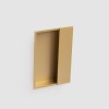 Sliding door handle NUDA MILES — matt gold