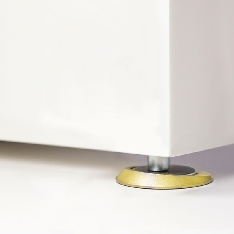 Glued/Screwed magnetic door stop STOPPINO MOD 2.5 — polished brass